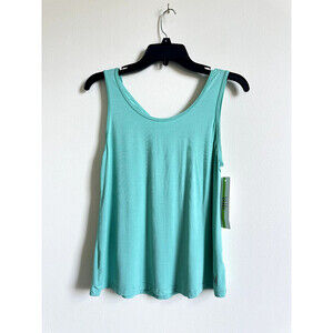 Nicole Miller Sport $58USDWomen's Teal Cross Back Stretch Activewear Tank Sz L